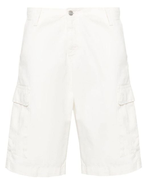 Short en coton biologique à poches cargo Carhartt pour homme en coloris White