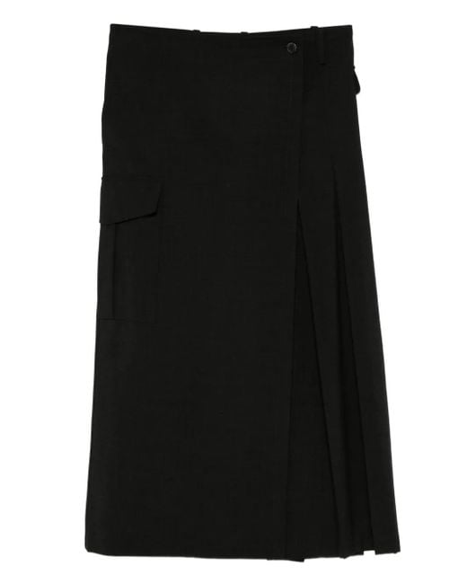 P.A.R.O.S.H. Geplooide Rok in het Black