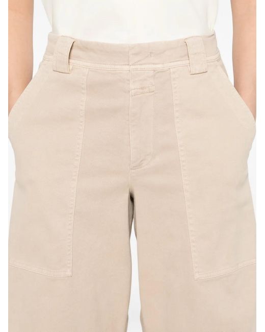 Closed White Rhannon Patch-Pocket Tapered Trousers
