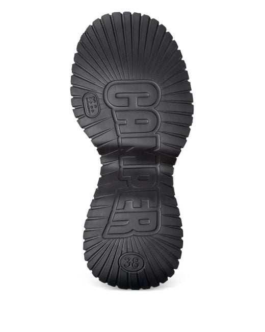 Camper Black Pix Bcn Ribbed-Knit Boots