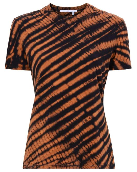 Proenza Schouler T-shirt Met Tie-dye Print in het Orange
