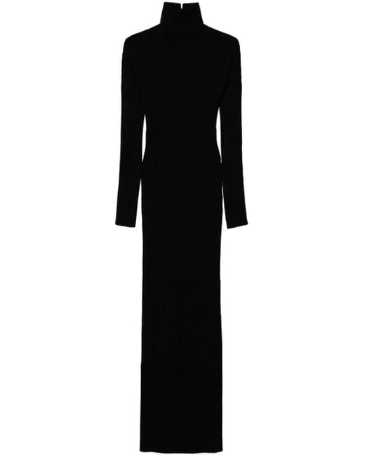 Twin Set Black Cut-Out Knitted Dress