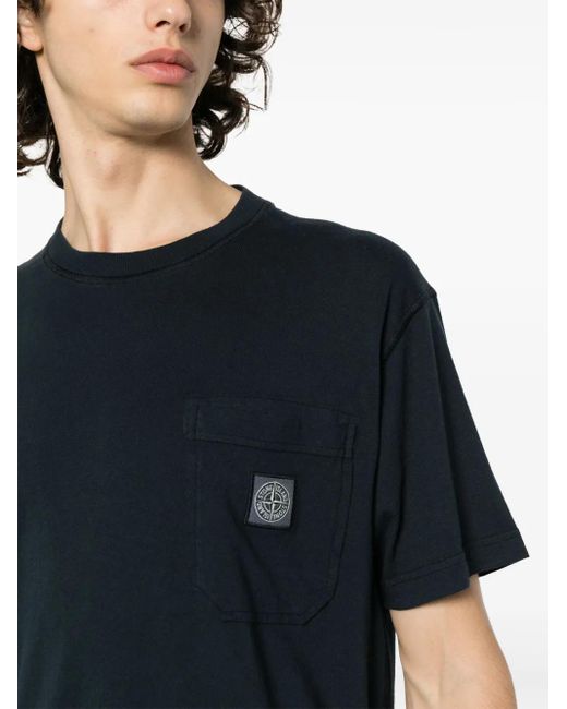Stone Island Blue T-Shirt for men