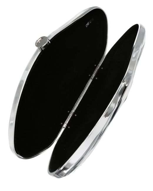 Cult Gaia White Caldera Clutch Bag