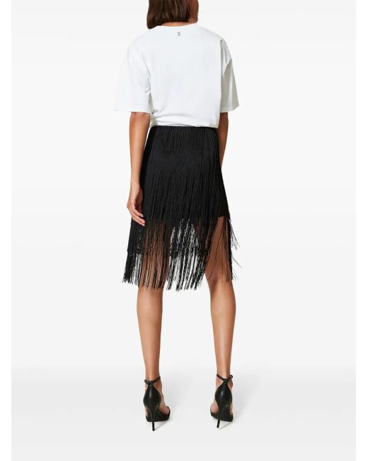 Twinset Black Myfo Mini Skirt