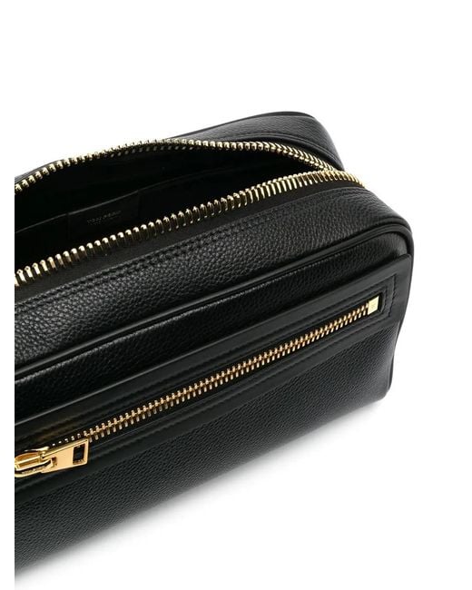 Tom Ford Black Leather Toiletry Case for men