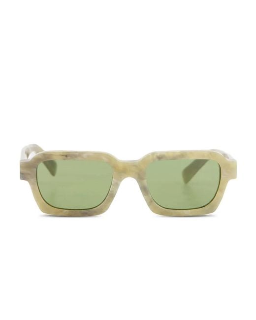 Retrosuperfuture Green Caro Sunglasses for men