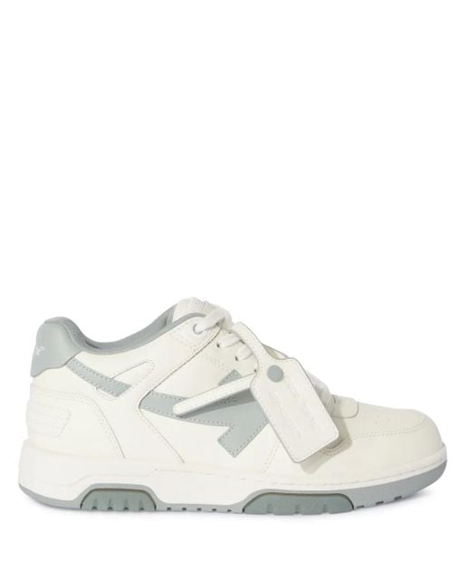 Off-White c/o Virgil Abloh White 'Out Off Office' And Light Calf Leather Sneakers
