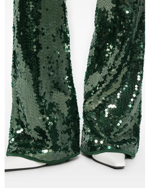 Oseree Broeken ,Groen ,Polyester Sequin Broeken in het Green