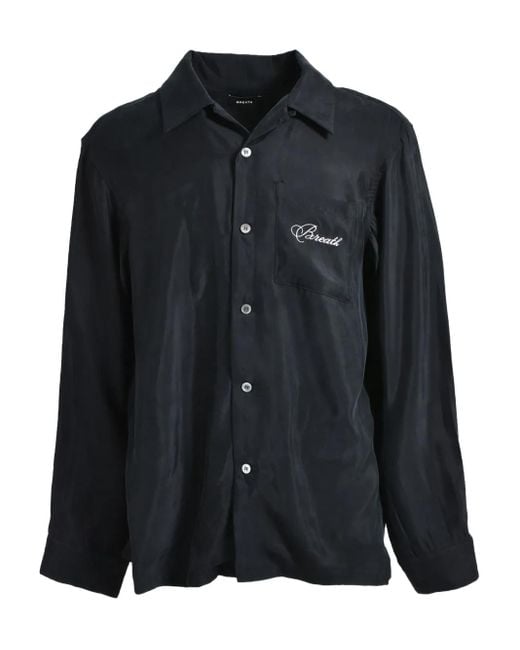 BREATH Logo-Embroidered Shirt in Black for Men | Lyst