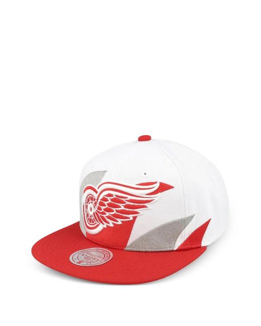 Mitchell & Ness Red Sharktooth Snapback Cap for men