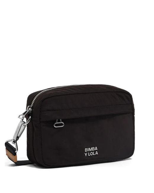 Bimba Y Lola Black Logo-Detail Mini Bag