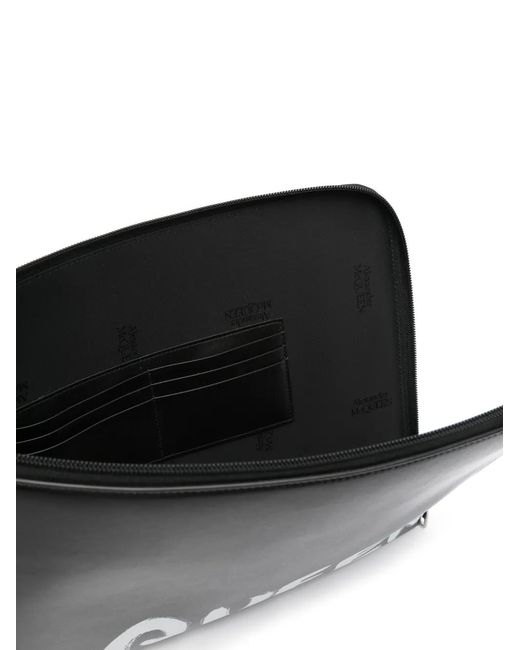 Borsa Porta Pc Con Stampa di McQueen in Black da Uomo