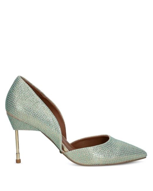 Kurt Geiger Metallic 90Mm Crystal-Embellished Pointed-Toe Pumps