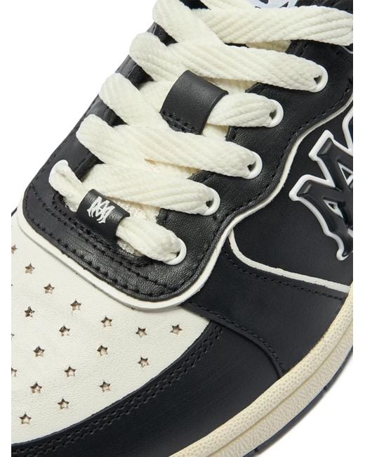 Amiri White 'Newport' Leather Blend Sneakers for men