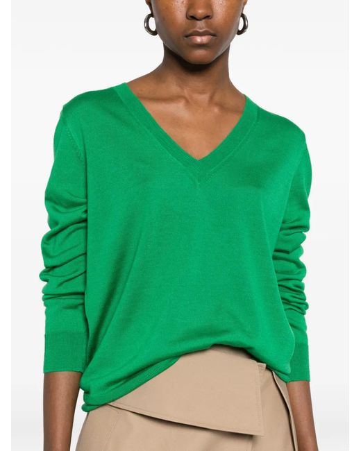 P.A.R.O.S.H. Green V-Neck Sweater