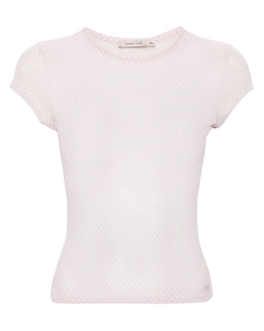 Paloma Wool T-shirt Met Geborduurd Logo in het Pink