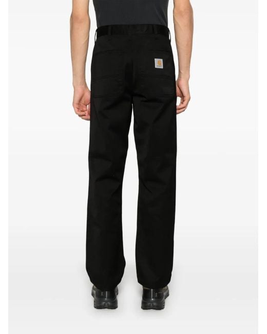 Carhartt Black Simple Trousers for men