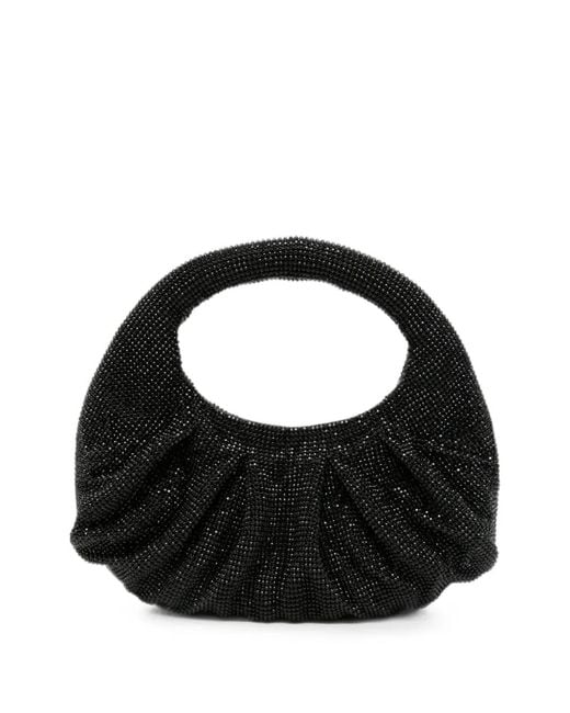 Twentyfourhaitch Black Joan Crystal-Embellished Tote Bag
