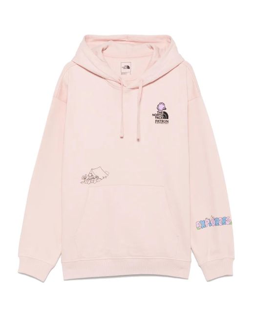 The North Face X Patron Mountain Cleanup Hoodie in het Pink