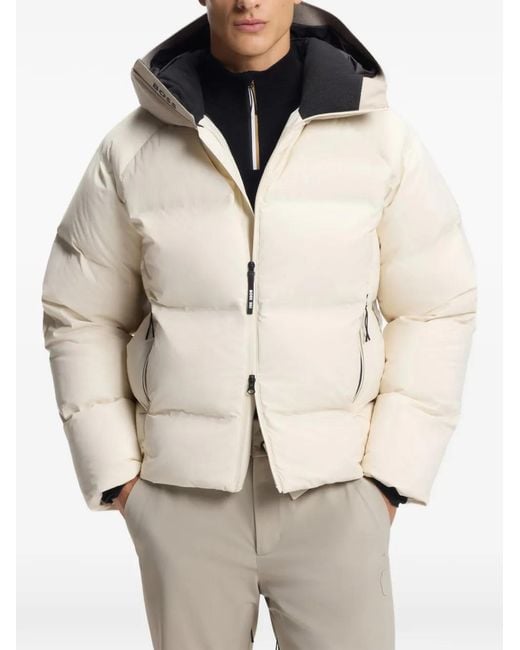 Boss White Hooded Ski Jacket