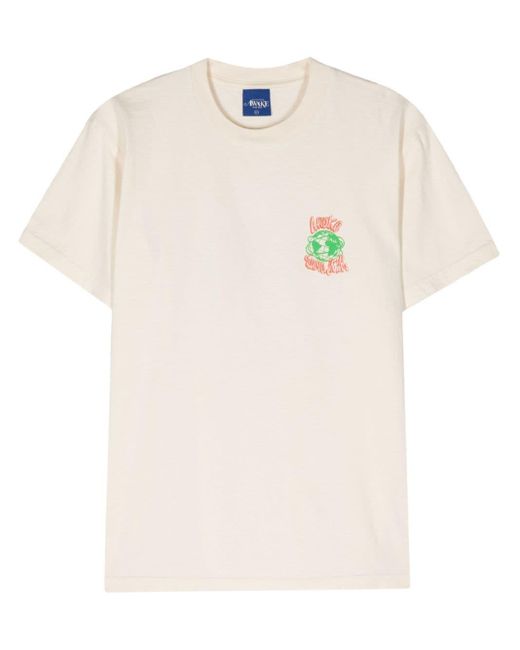 AWAKE NY Natural Logo-print Cotton T-shirt for men