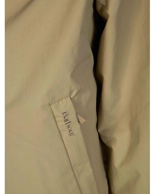 Barbour Green Royston Button Zip Bomber Jacket for men