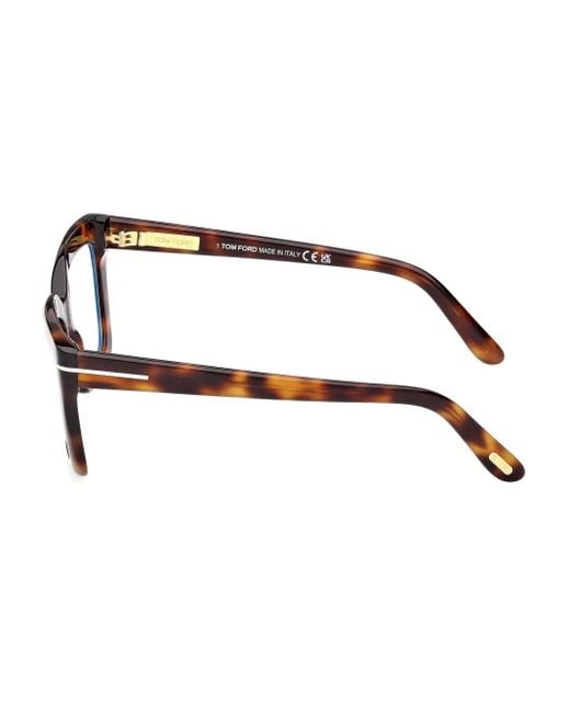 Tom Ford Brown Square-Frame Glasses