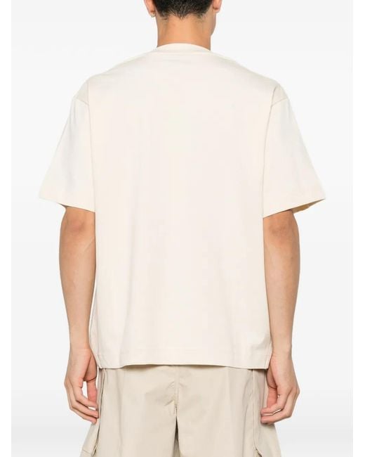 Rhun White Logo-Patch T-Shirt for men