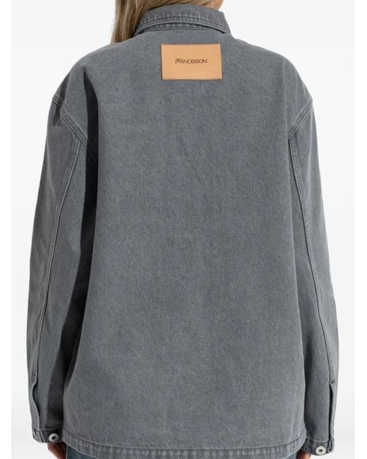 J.W. Anderson ボタン パッチポケット シャツ Gray