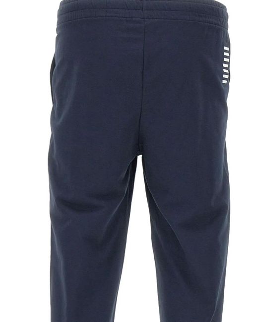 EA7 Blue Core Identity Track Pants for men