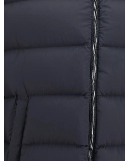 Herno Blue Hooded Padded Jacket for men