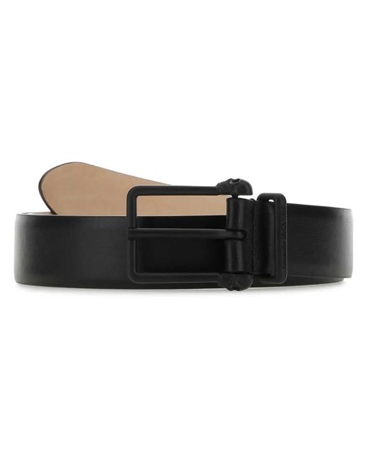 McQueen Black Logo Paint Print Belt for men