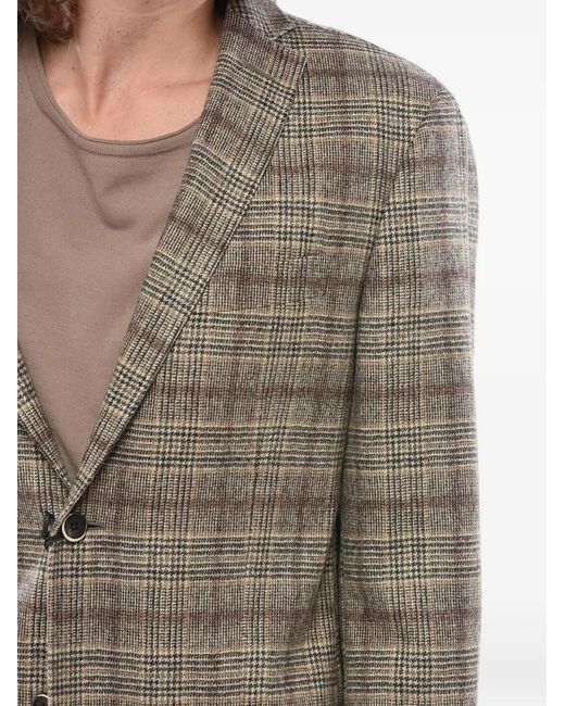 Corneliani Gray Patterned Wool Blazer for men