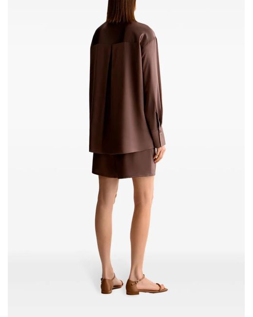 Short En Soie À Taille Élastiquée 12 STOREEZ en coloris Brown