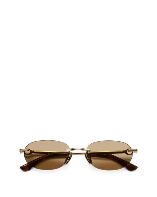 Chimi Metallic Cadenza Oval-Frame Sunglasses
