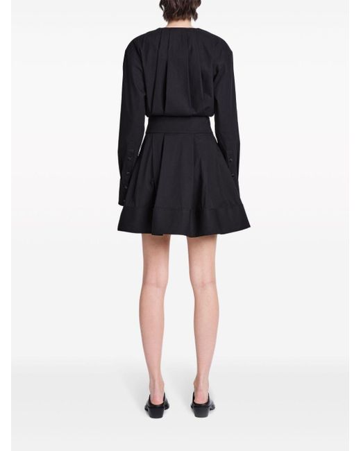 Proenza Schouler Mini-jurk Met Logoprint in het Black