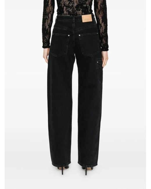 Isabel Marant Black Stely Jeans mit Reißverschluss