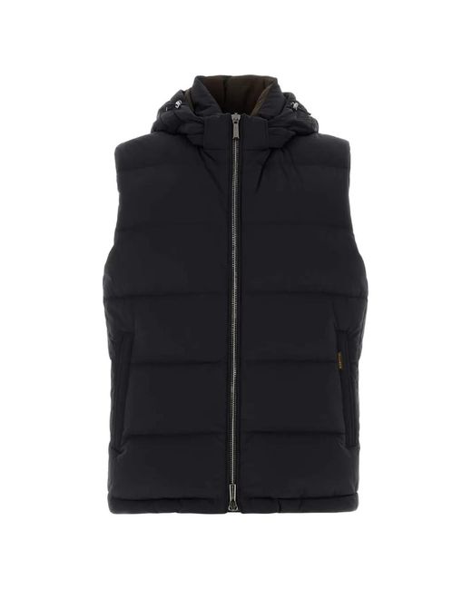 Moorer Blue Rick Quilted Hooded Jacket for men