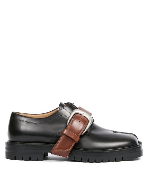 Maison Margiela Brown Tabi County Leather Shoes for men