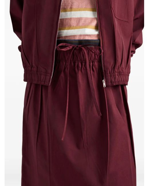 Prada Purple Poplin Skirt