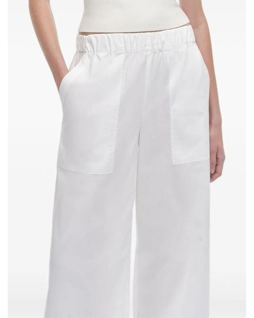 Jonathan Simkhai White Arden Pockets Trousers