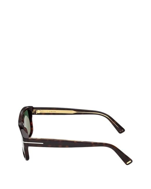 Tom Ford Green Square-Frame Sunglasses for men