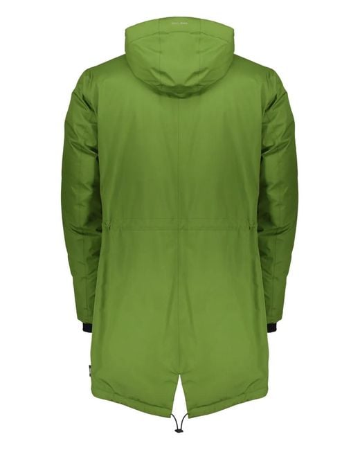 Herno Green Zip-Up Hooded Jacket for men