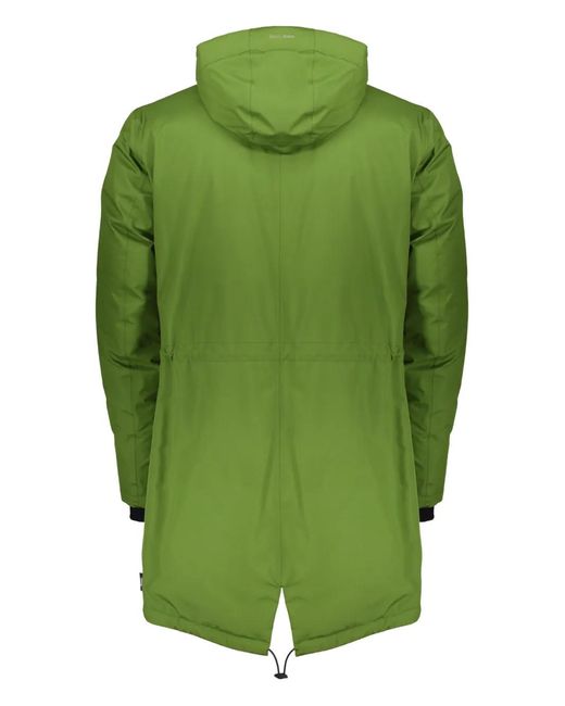 Herno Green Zip-Up Hooded Jacket for men