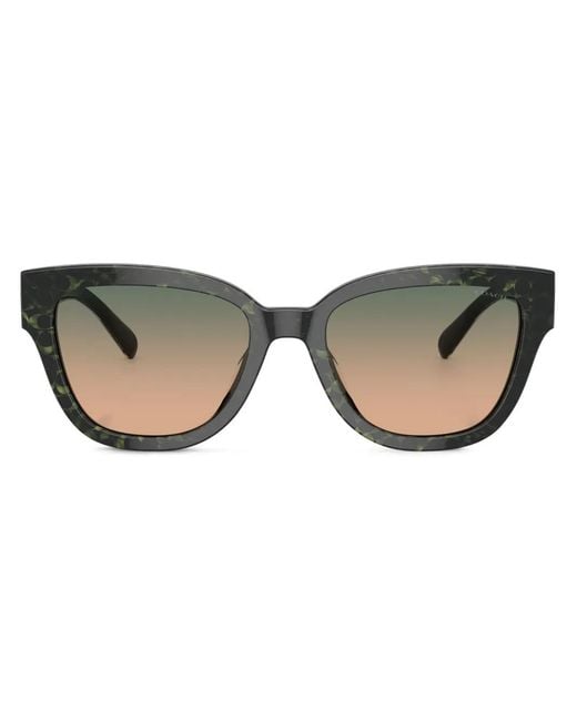 COACH Brown Monogram-Pattern Sunglasses