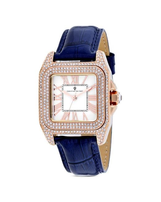 Christian Van Sant Blue Radieuse 29Mm Crystal Watch