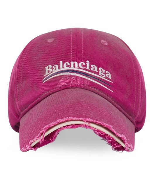 pink balenciaga cap