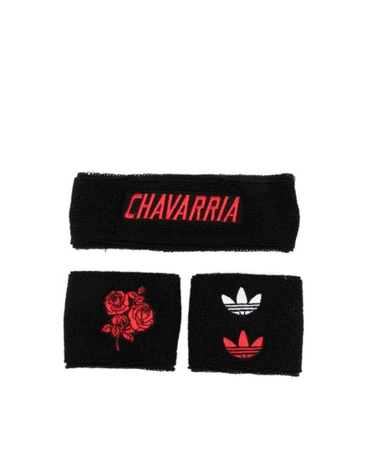 Adidas Black X Willy Chavarria Sweatband Set (Set Of Three)