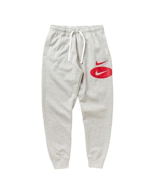Nike White Swoosh Track Pants for men